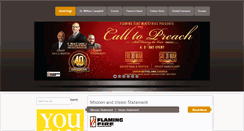 Desktop Screenshot of flamingfireministries.org